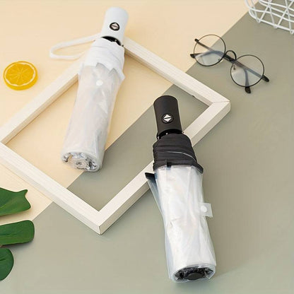 1pc Kompakter faltbarer Reinwind-Regenschirm für Männer und Frauen