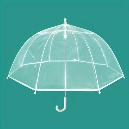 Kinder-Pilzschirm - klar, weiß, perfekt für Regentage!