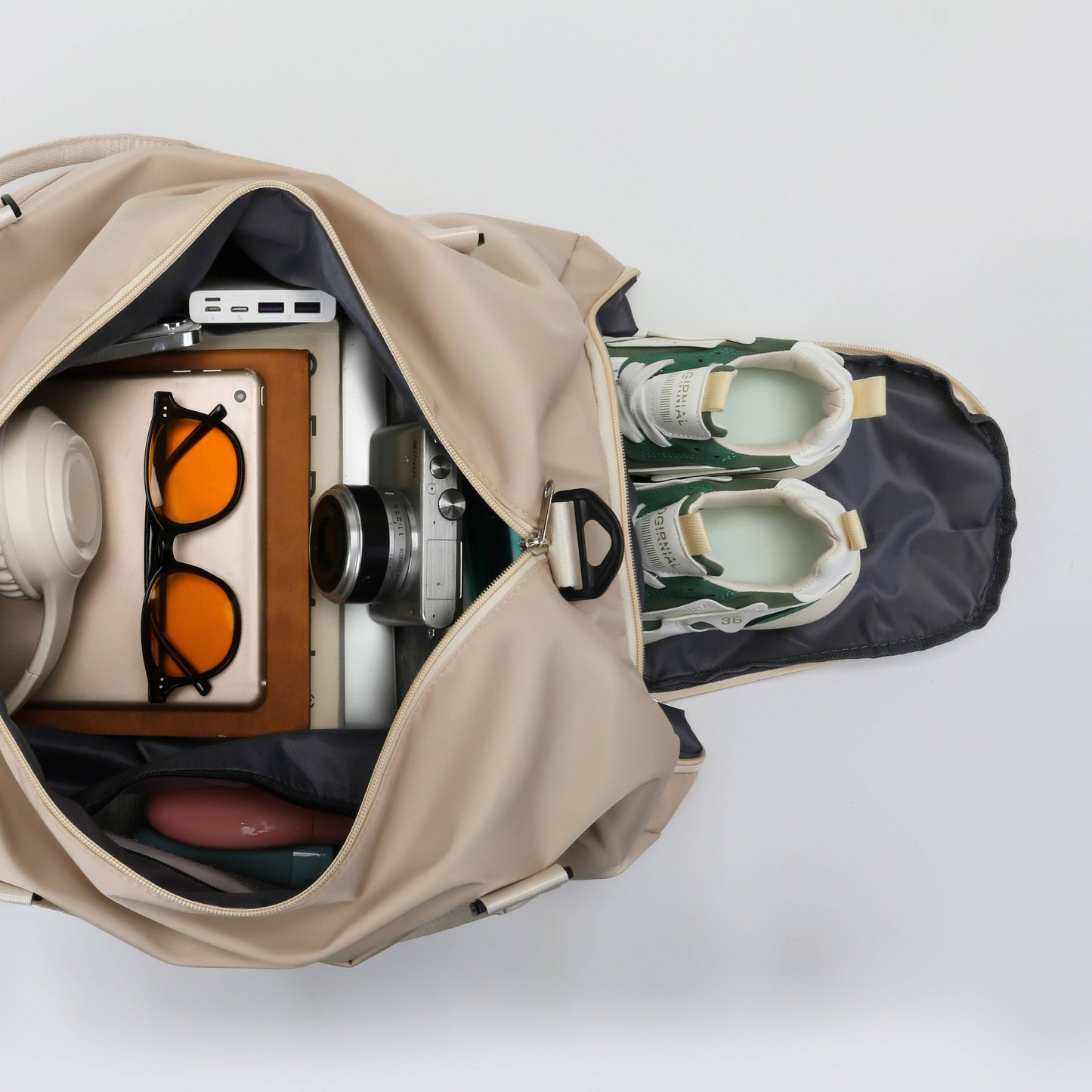Multifunktionale Sporttasche: Fitnessstudio, Yoga, Fitness - Wasserdicht, mit Schuhfach.