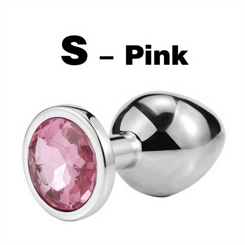 1pc Gem Base Metal Anal Plug Butt Plug, Erwachsene Paare Sexspielzeug