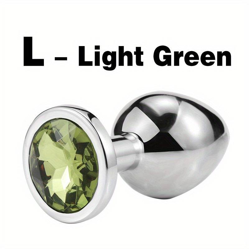 1pc Gem Base Metal Anal Plug Butt Plug, Erwachsene Paare Sexspielzeug