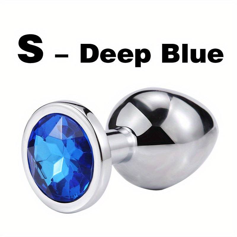 1pc Gem Base Metal Anal Plug Butt Plug, Erwachsene Paare Sexspielzeug