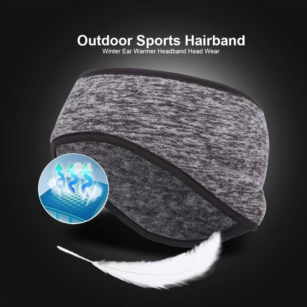 Polar Fleece Sports Headband - Winddicht, Atmungsaktiv, Wintersport-Essential.