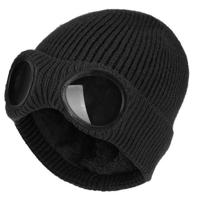 Unisex Ski Hut - Schutzbrille, winddichte Mütze, thermische Beanie