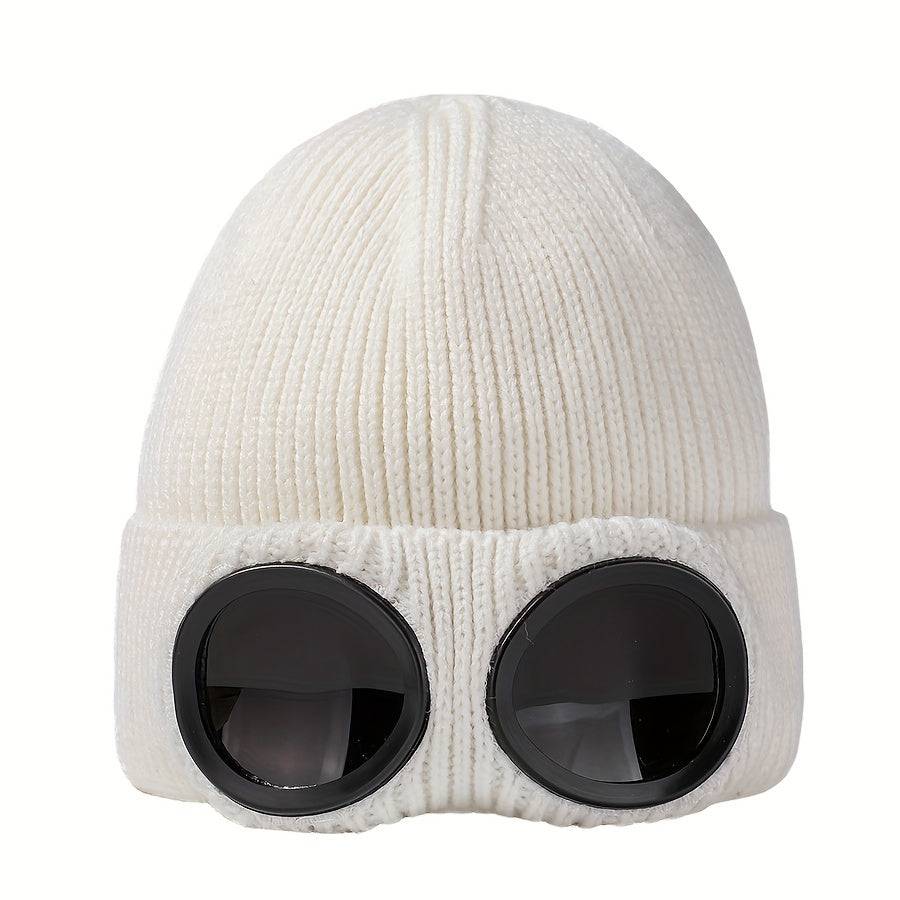 Unisex Ski Hut - Schutzbrille, winddichte Mütze, thermische Beanie