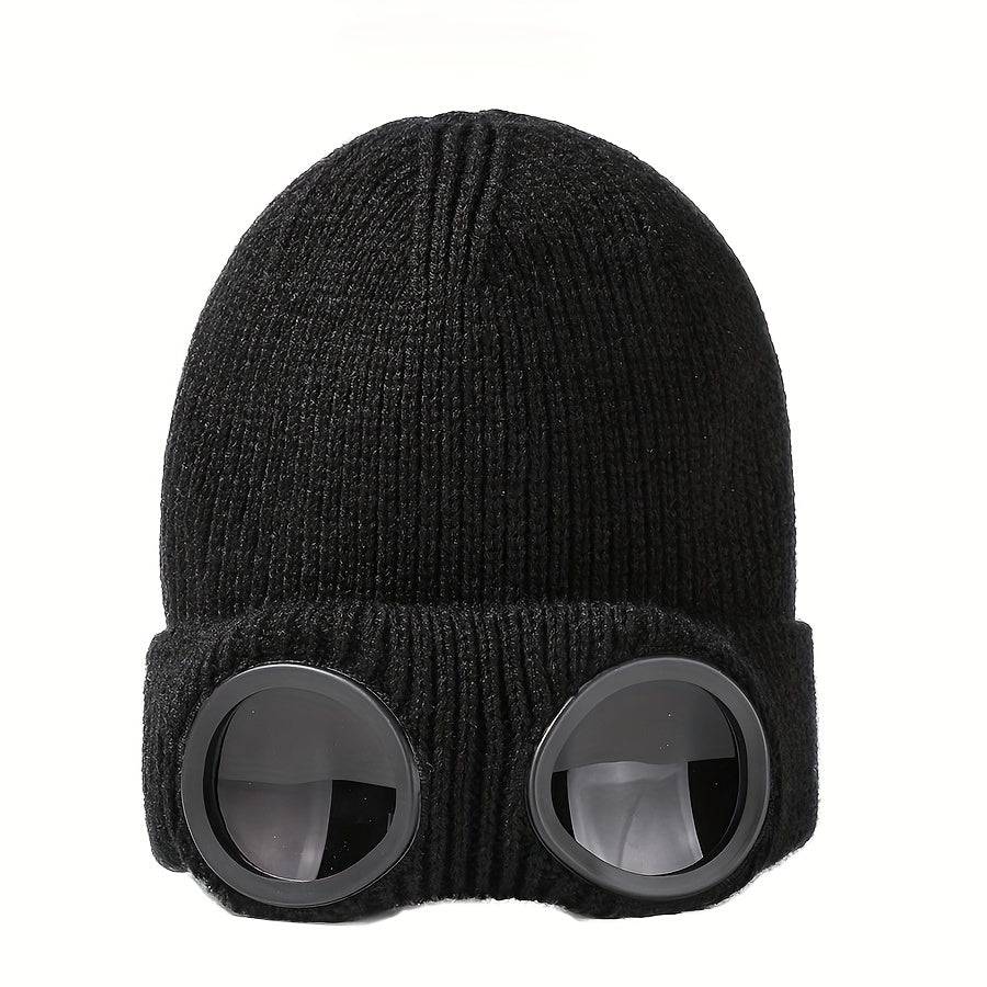 Unisex Ski Hut - Schutzbrille, winddichte Mütze, thermische Beanie