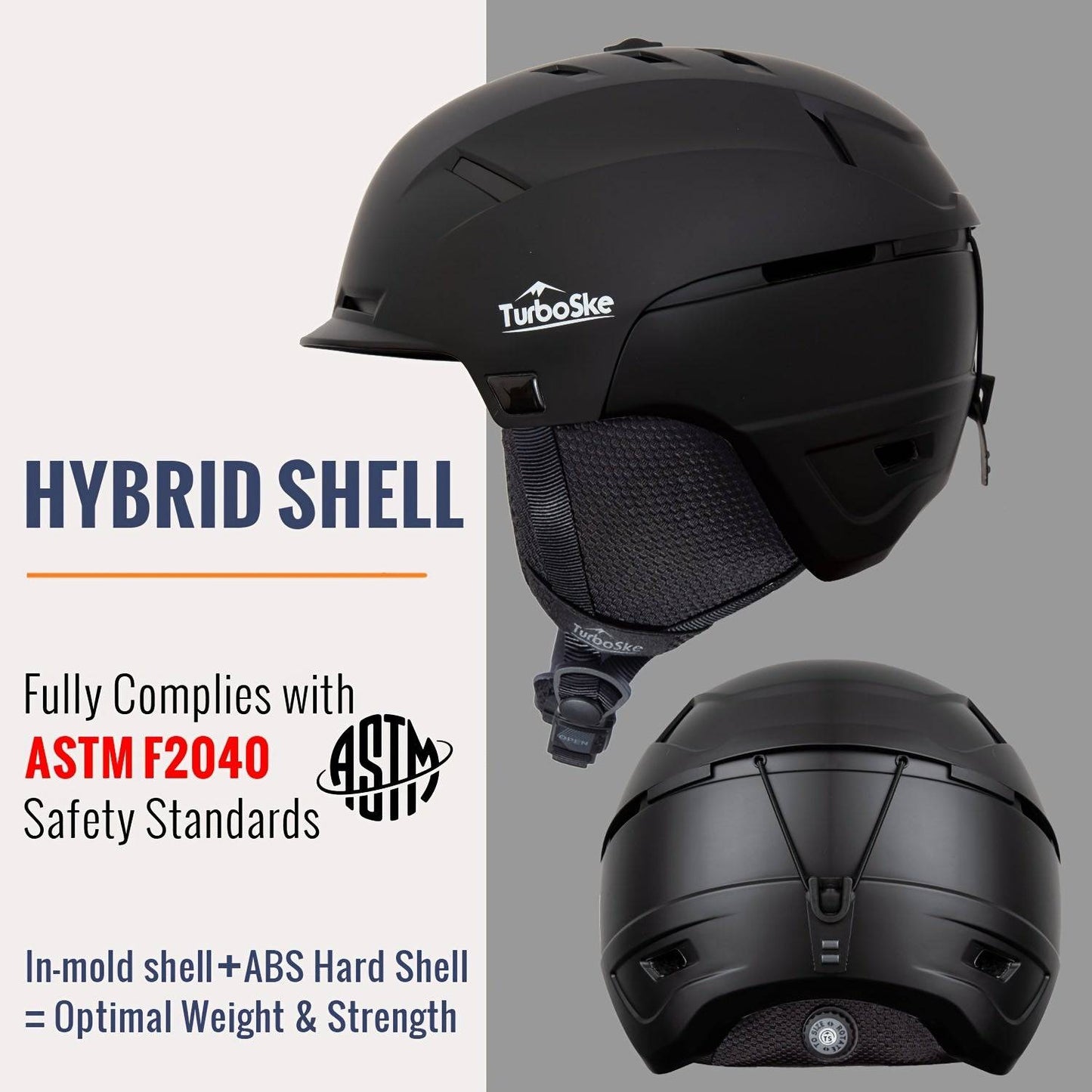 TurboSke Skihelm, Snowboardhelm - Aktive Belüftung, Audio-kompatibel, Schneesport-Luxushelm (mattschwarz)
Neuer Titel: TurboSke Skihelm - Belüftung, Audio, Luxus (mattschwarz)