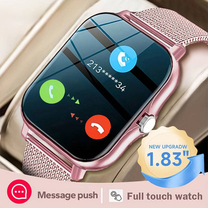 2-in-1 Smartwatch für iPhone und Android: Kabellose Anrufe, Schlafüberwachung, Musiksteuerung