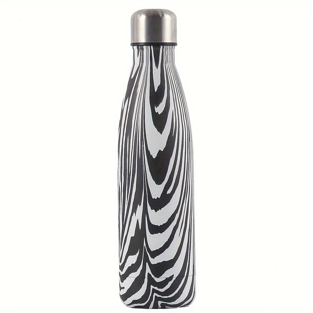 Vakuum-Sportwasserflasche, 17 Oz (500 ml), Edelstahl, Coka-Flaschen-Design