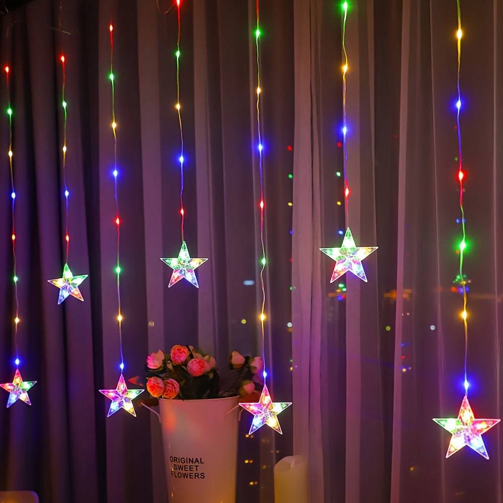 2m Fenstervorhang Lichterkette - Zauberhaftes Licht für Zuhause!