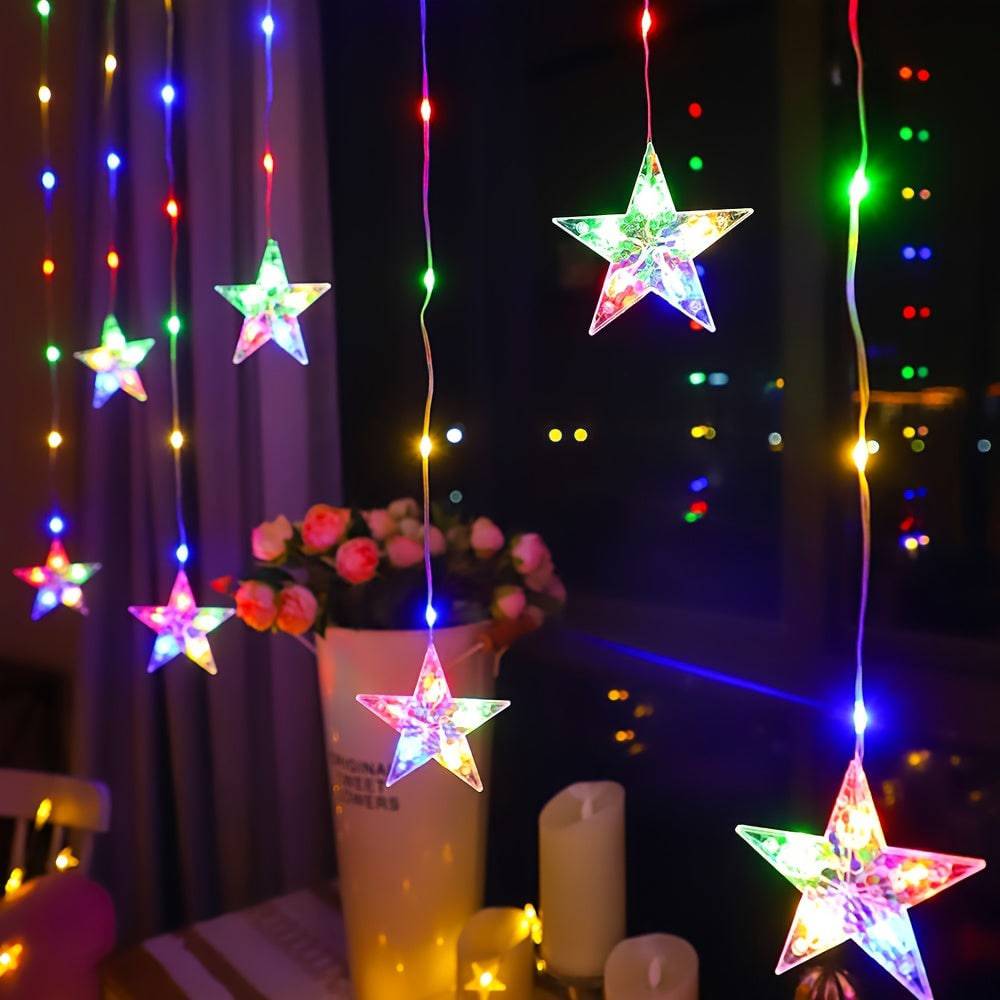 2m Fenstervorhang Lichterkette - Zauberhaftes Licht für Zuhause!