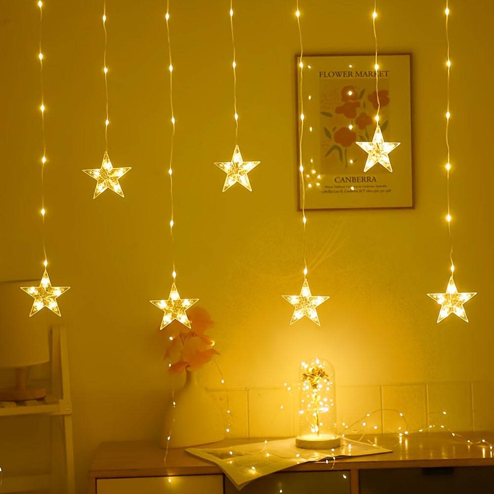 2m Fenstervorhang Lichterkette - Zauberhaftes Licht für Zuhause!