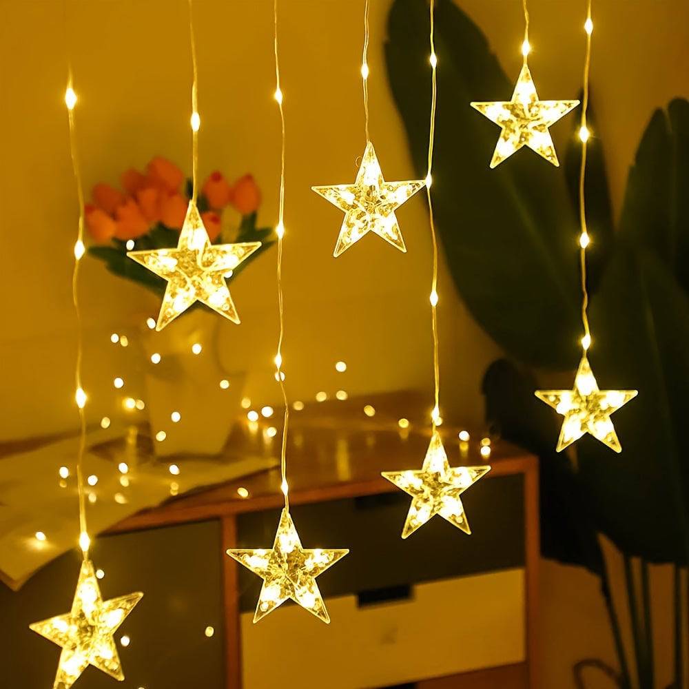 2m Fenstervorhang Lichterkette - Zauberhaftes Licht für Zuhause!