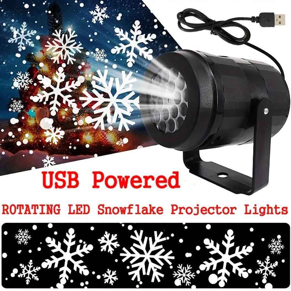 Weihnachts-Schneeflocken-Projektor-Licht - Magischer Lichtzauber für dein Schlafzimmer!