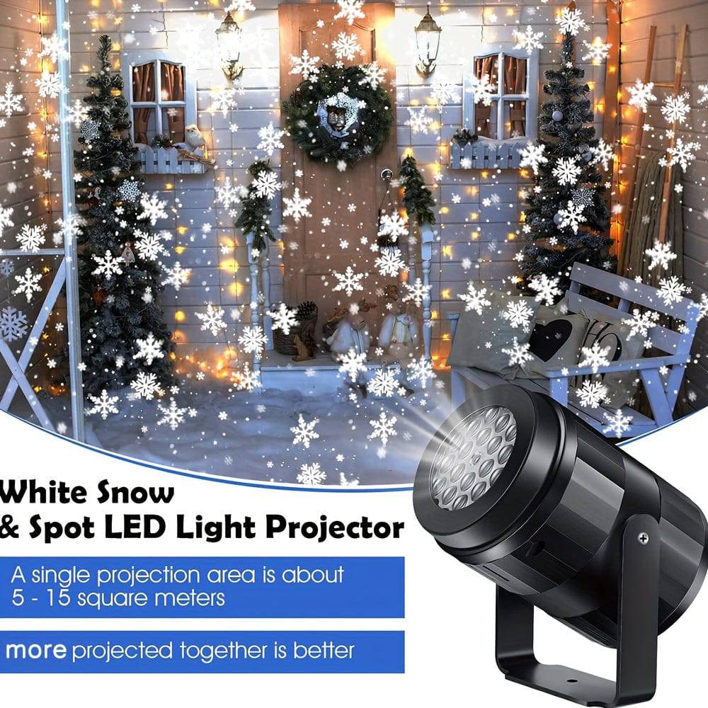 Weihnachts-Schneeflocken-Projektor-Licht - Magischer Lichtzauber für dein Schlafzimmer!