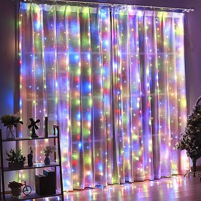 Ferngesteuerte Vorhang-Lichterkette - Die magische Weihnachtsbeleuchtung