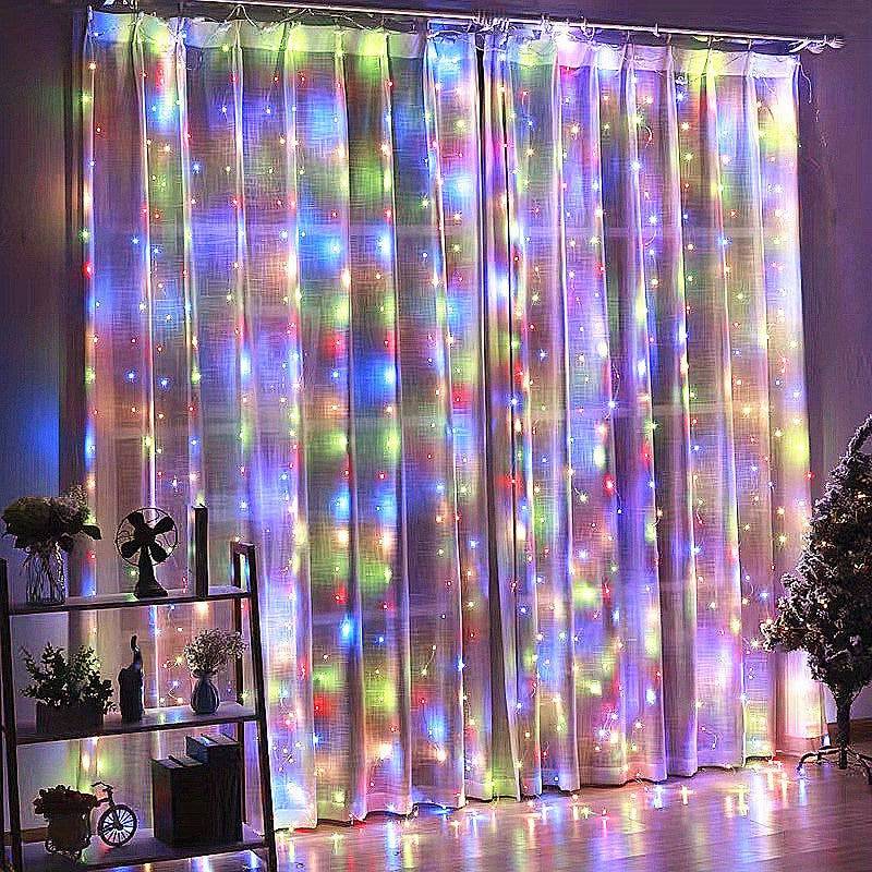 Ferngesteuerte Vorhang-Lichterkette - Die magische Weihnachtsbeleuchtung