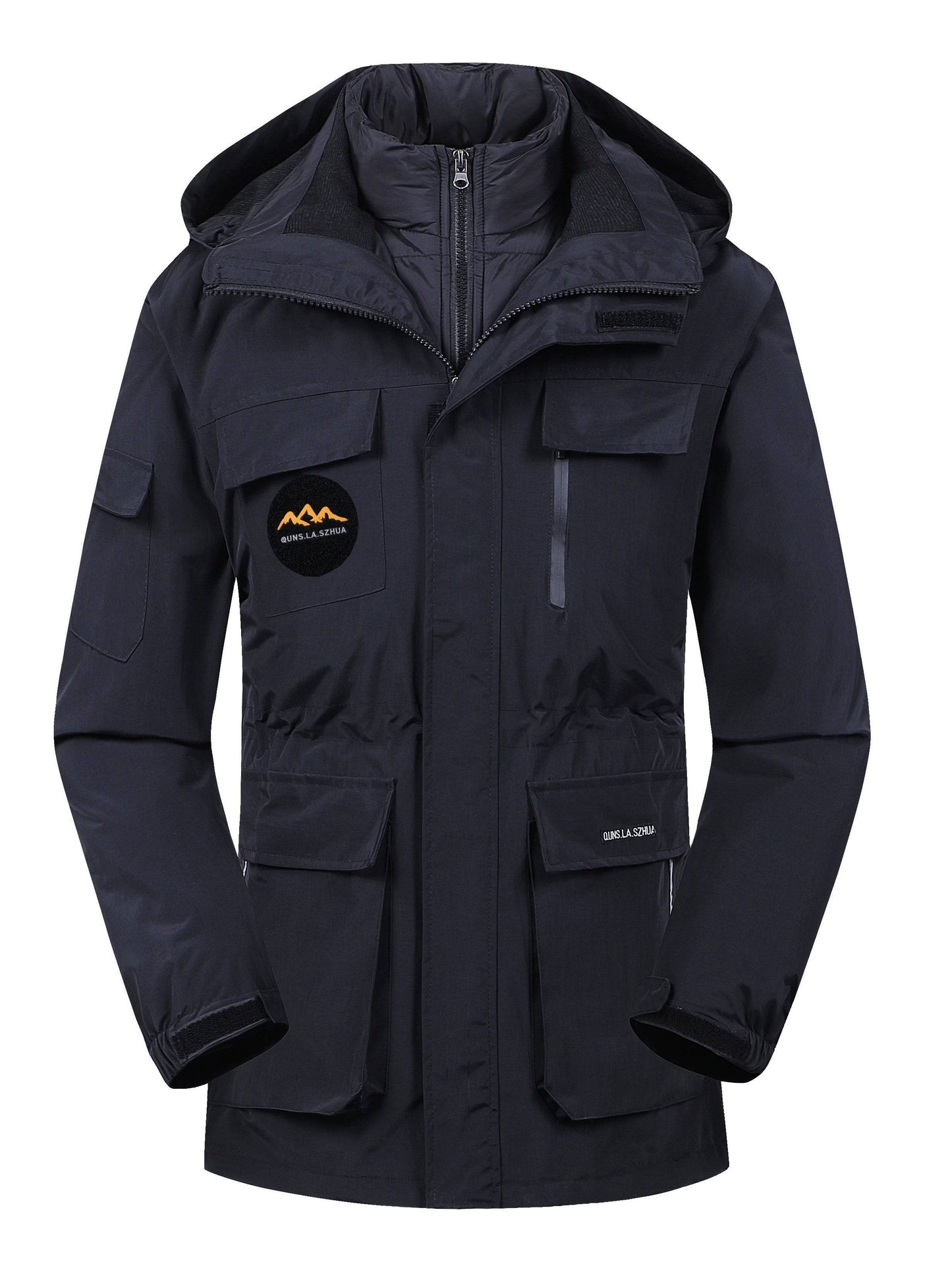 3-teiliges Winter-Set: Thermo-Windjacke + 2 abnehmbare Innenfutter (Damen/Herren) für Outdoor-Aktivitäten.