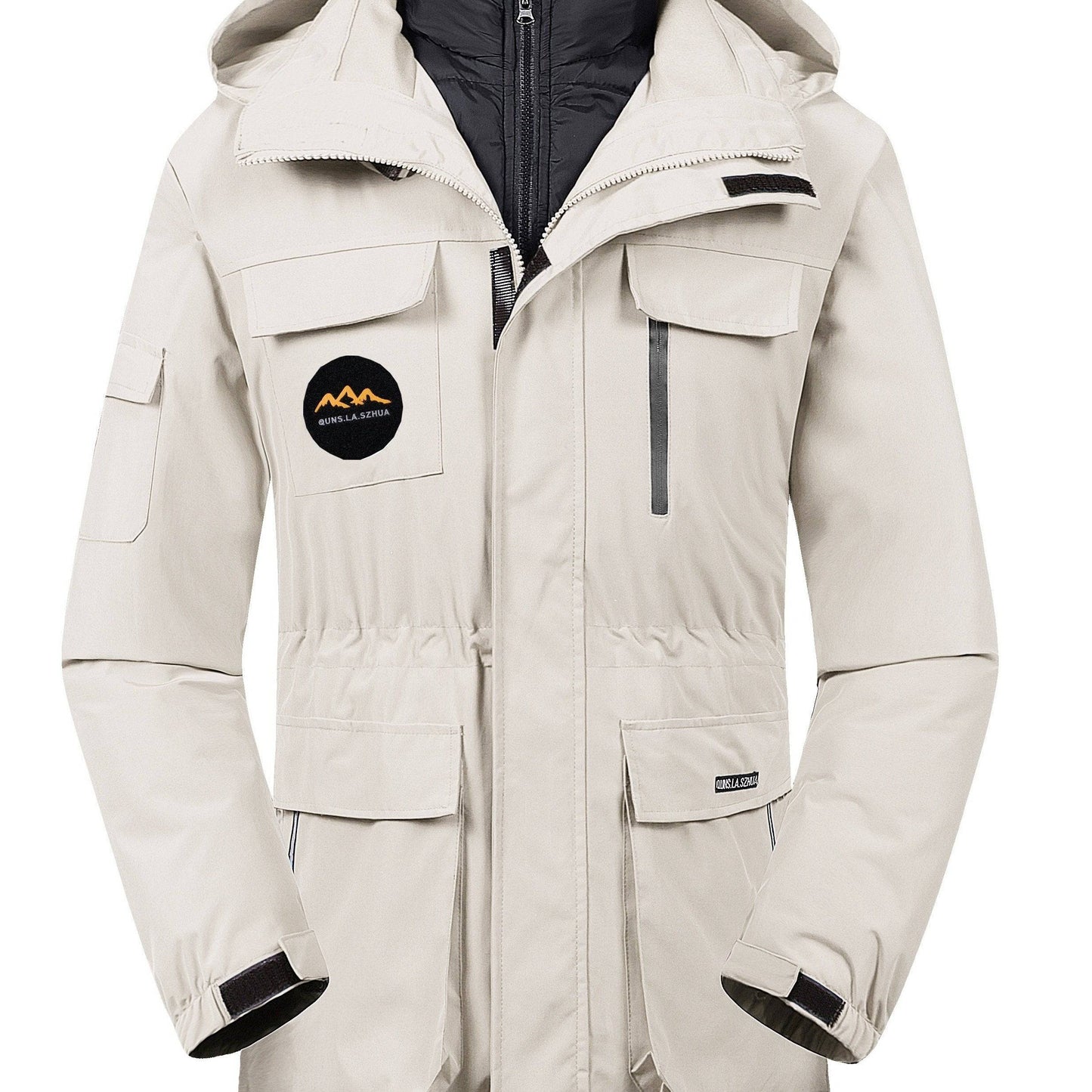 3-teiliges Winter-Set: Thermo-Windjacke + 2 abnehmbare Innenfutter (Damen/Herren) für Outdoor-Aktivitäten.