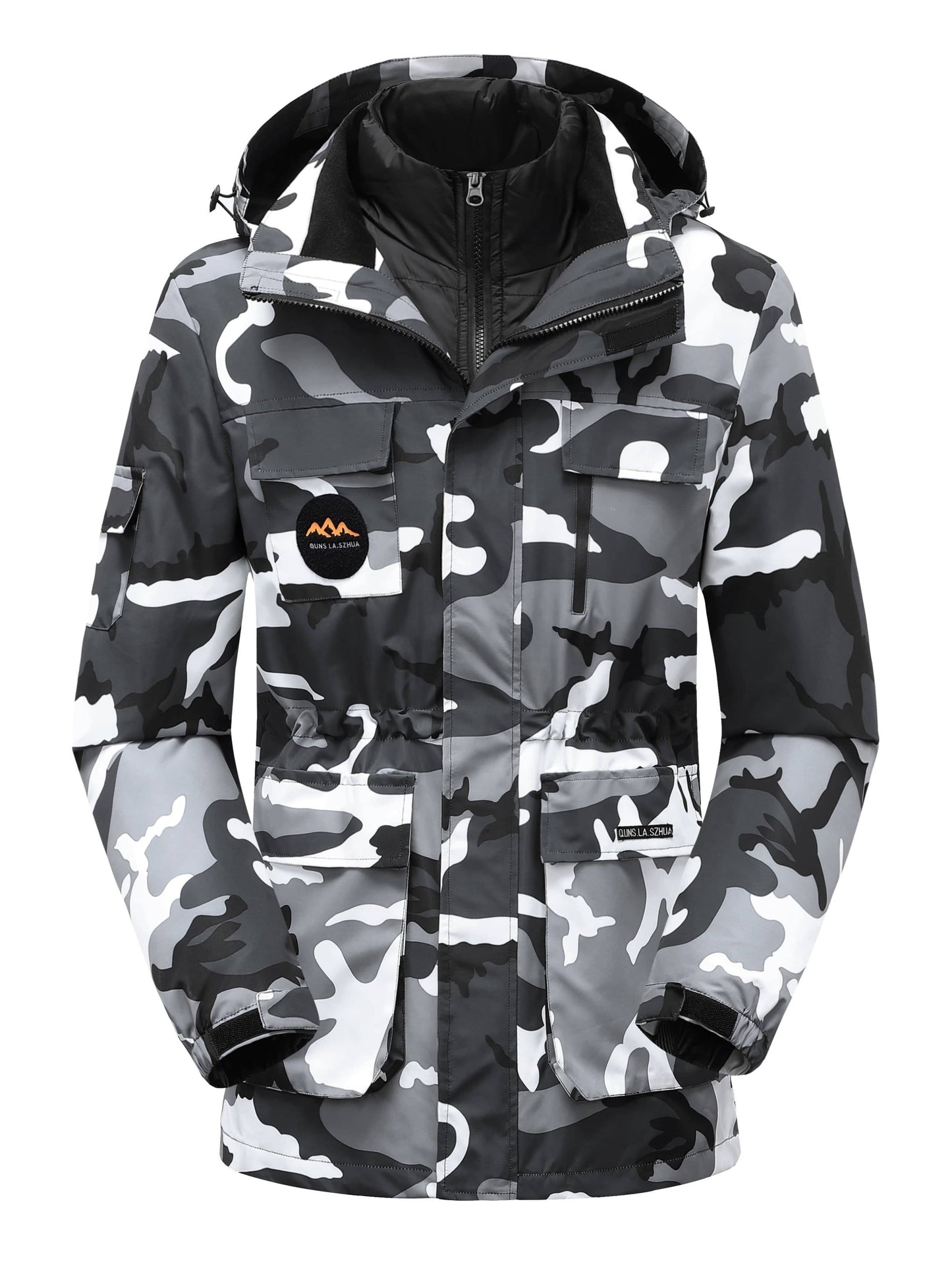 3-teiliges Winter-Set: Thermo-Windjacke + 2 abnehmbare Innenfutter (Damen/Herren) für Outdoor-Aktivitäten.