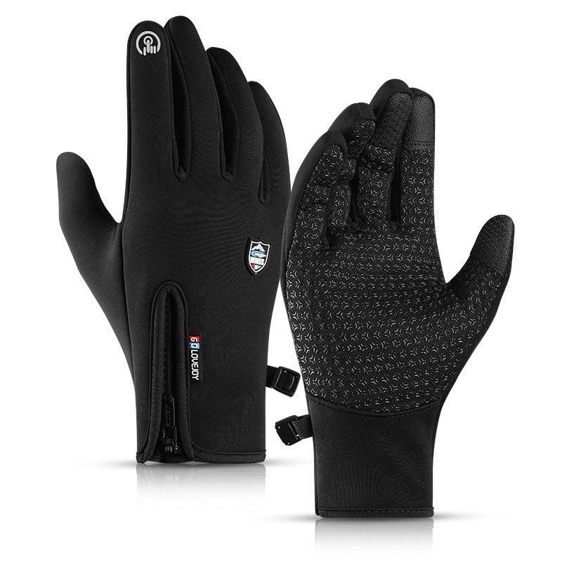 Winter-Fahrradhandschuhe - Warm, wind- und wasserdicht, touchscreen-kompatibel.