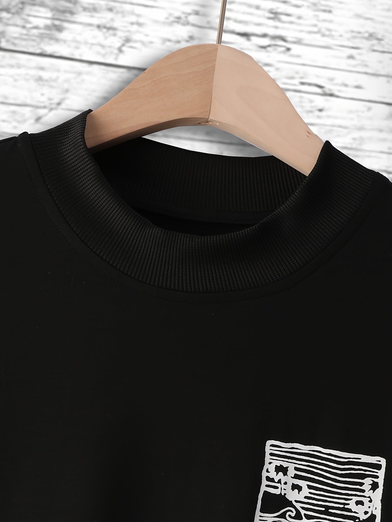 Herren-T-Shirt mit Wellenmusterdruck
