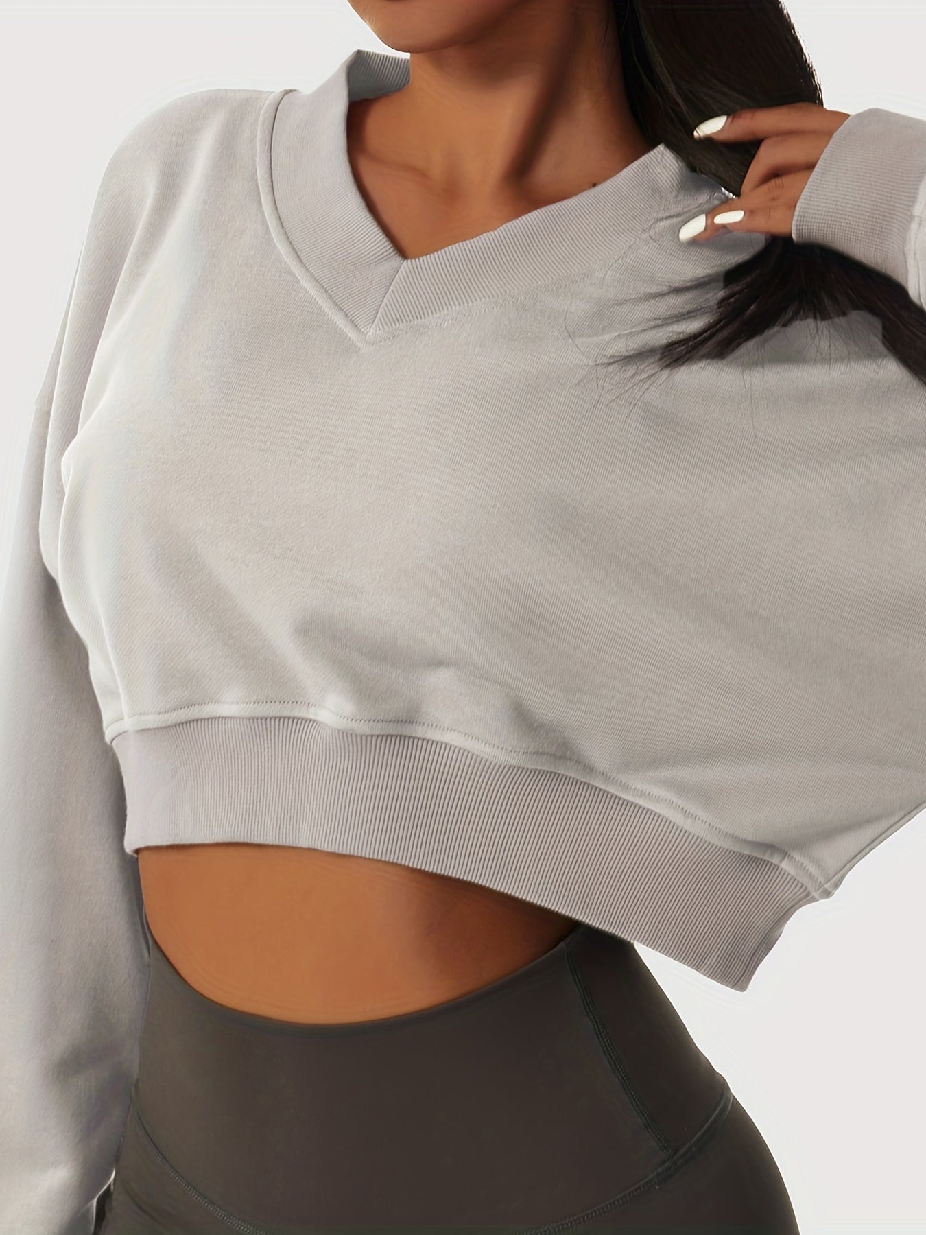 Verkürzte Langarm-Sweatshirts - Sportliche Eleganz für Damen - Snatch