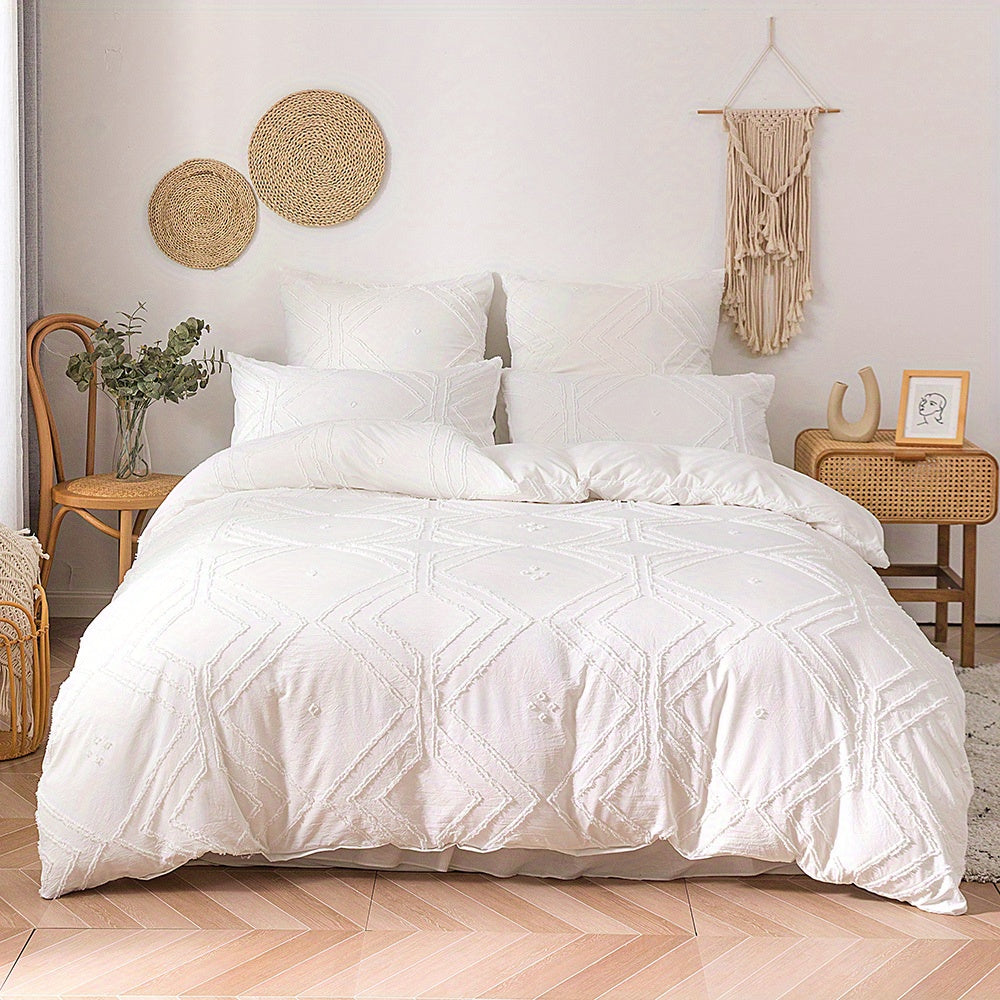 Luxuriöses Bettdeckenset für das ganze Jahr - Boho-Grit Design, bequem & weich! - Snatch