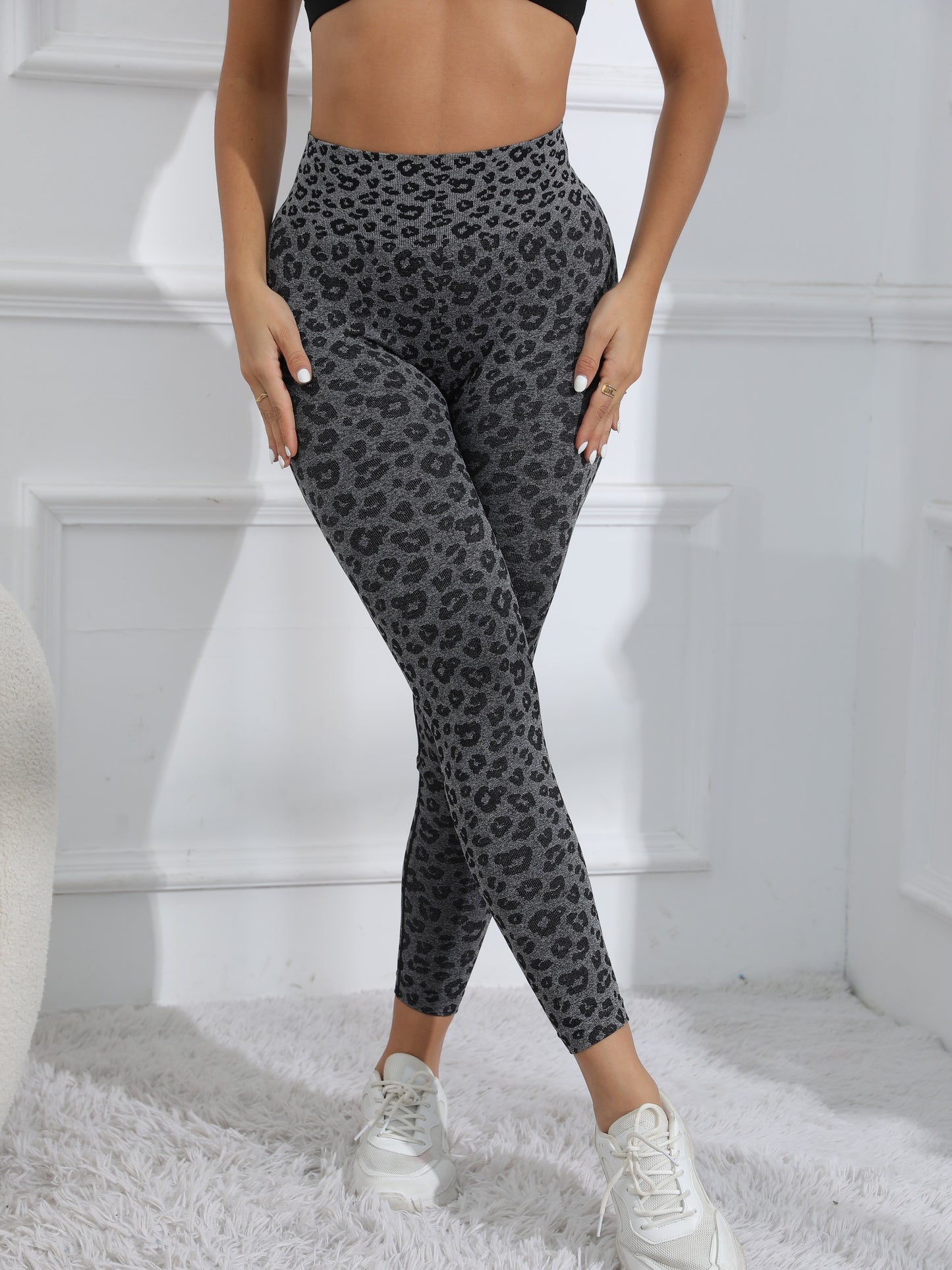 Leopard Leggings - Hohe Taille - Yoga & Fitness. - Snatch