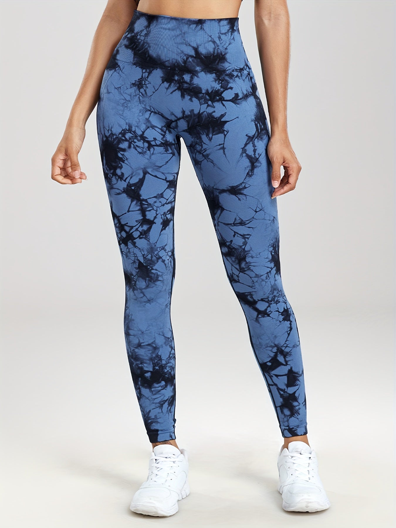 Tie-Dye Shorts & Leggings Sets, Damen Activewear - 2-teiliges Set für Yoga, Fitness und Laufen. - Snatch