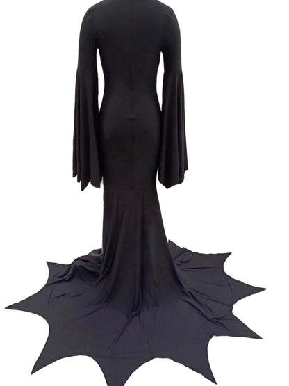 Stilvolles Halloween Cosplay-Kleid für Damen, bodenlang und asymmetrisch - Snatch
