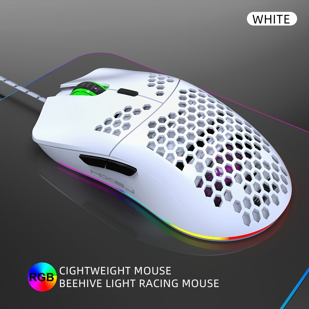 RGB-Gaming-Maus, drahtlos, 6 programmierbare Tasten - Snatch