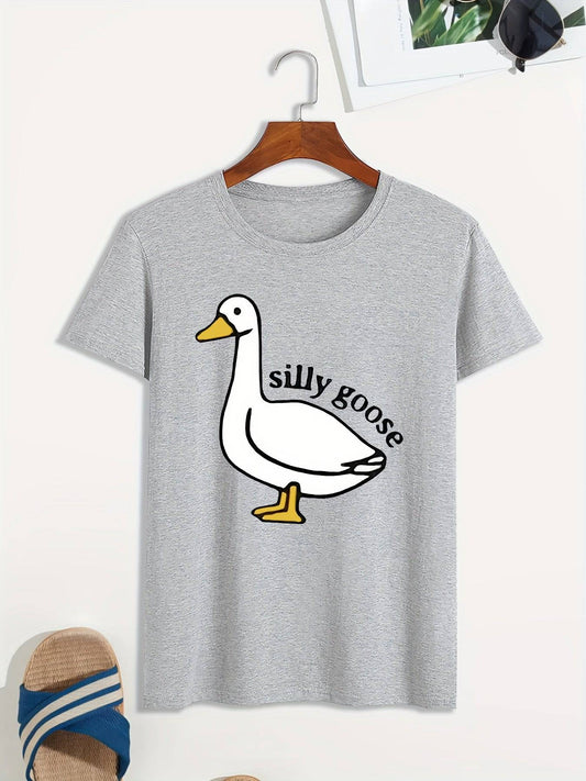 T-Shirt Mit „Silly Goose“-Aufdruck