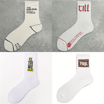 Coole Street-Style-Socken: 4 Paar für jeden!