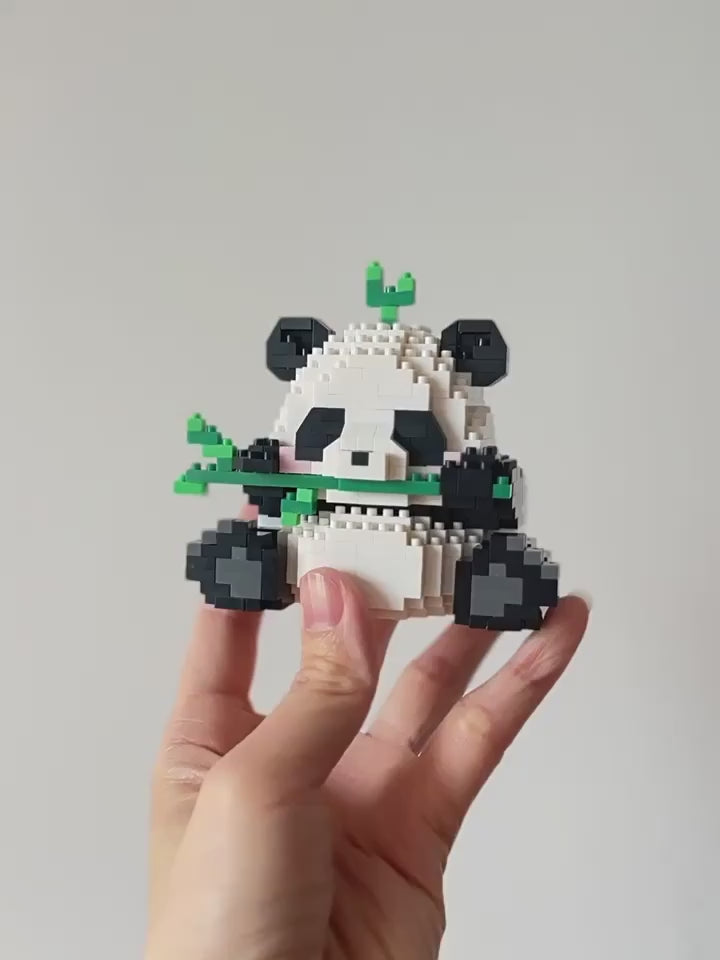 Kreative Serie Niedliche PandaBausteine Montierbares Pdagogisches Spielzeug Modelldekoration MaskottchenGeschenk fr Freunde