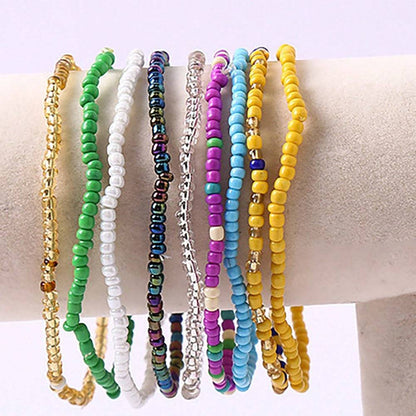 17-teiliges Set: Bunte Boho-Armbänder für Mädchen