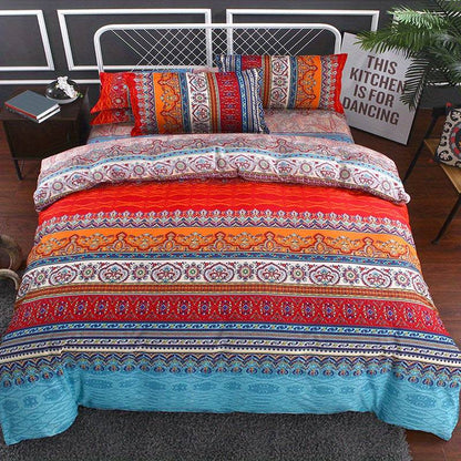 Boho Bettbezug-Set mit passendem Kissenbezug

Neuer, moderner Bettwäsche-Look für dein Zuhause!