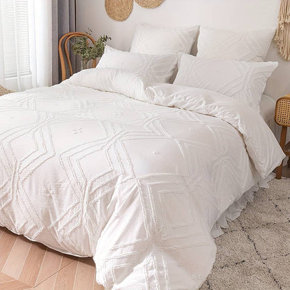 Luxuriöses Bettdeckenset für das ganze Jahr - Boho-Grit Design, bequem & weich!