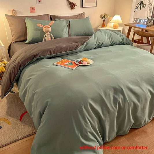 Weicher, atmungsaktiver Bettbezug für Schlafzimmer und Gästezimmer - 3-teiliges Set