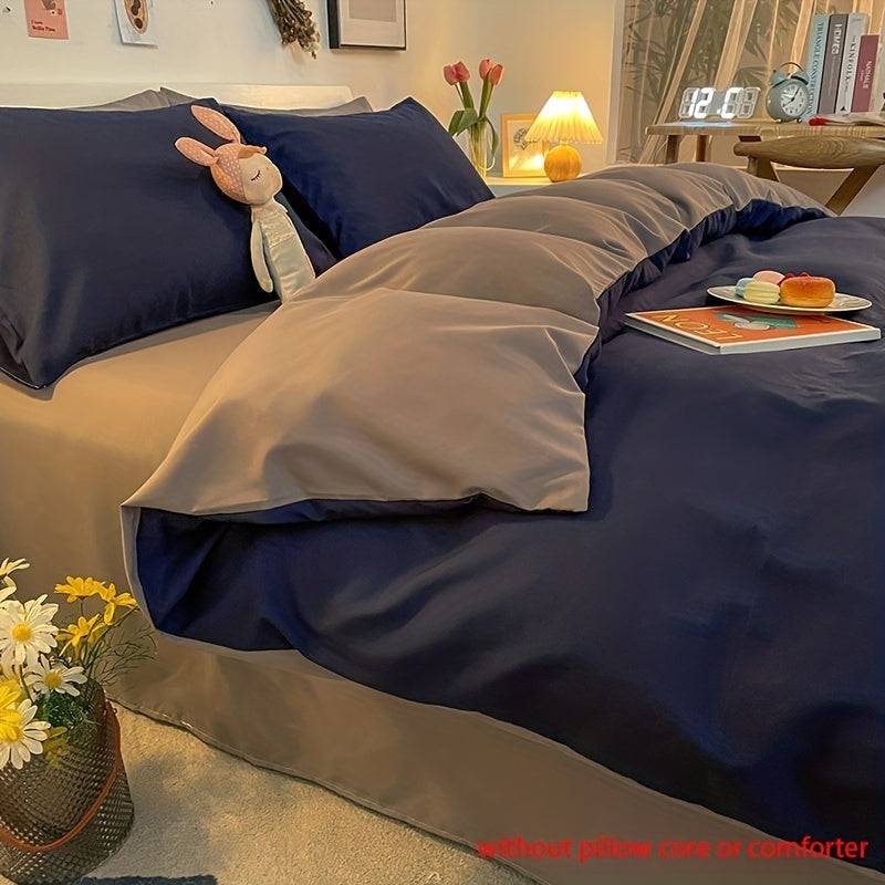Weicher, atmungsaktiver Bettbezug für Schlafzimmer und Gästezimmer - 3-teiliges Set