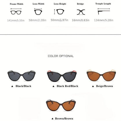 Polarisierte Cat-Eye-Sonnenbrillen für Fahrerinnen - Markendesign für Sommer, Strand und Reisen