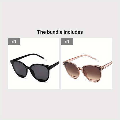 Stilvolle Cat Eye Sonnenbrillen - Gradientenlinsen für trendige Frauen und Männer.