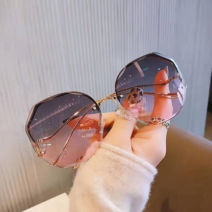 Trendige Rahmenlose Sonnenbrille - Gradient Eyewear - Für Männer und Frauen - Perfektes Geschenk