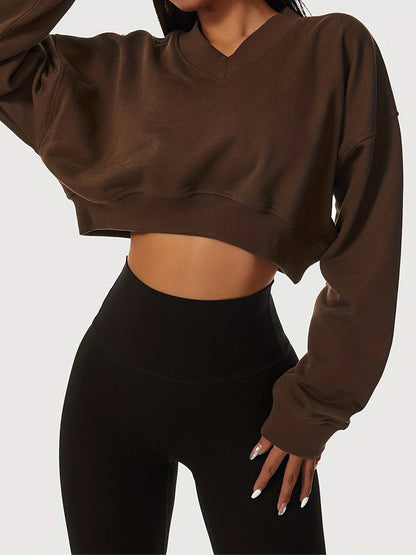 Verkürzte Langarm-Sweatshirts - Sportliche Eleganz für Damen