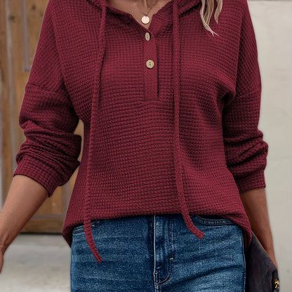 Kapuzenpullover mit Kordelzug für Damen - Lässig, strapazierfähig und perfekt für den Übergang.
