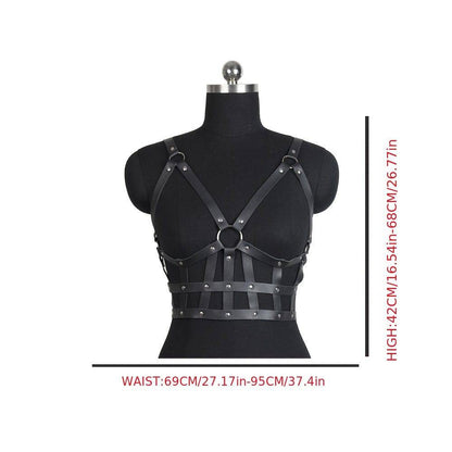 Sexy Pu-Leder Harness Belt für Frauen - Verstellbarer Hosenträger für sinnliche Dessous und Sex-Spiele