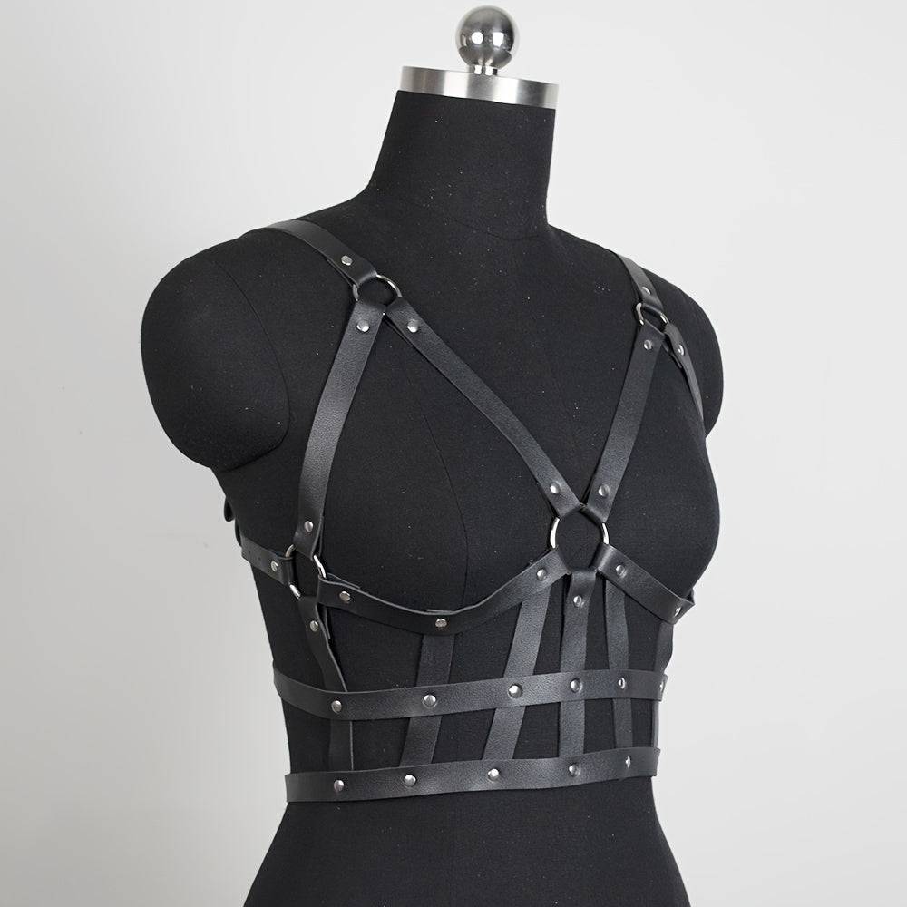 Sexy Pu-Leder Harness Belt für Frauen - Verstellbarer Hosenträger für sinnliche Dessous und Sex-Spiele