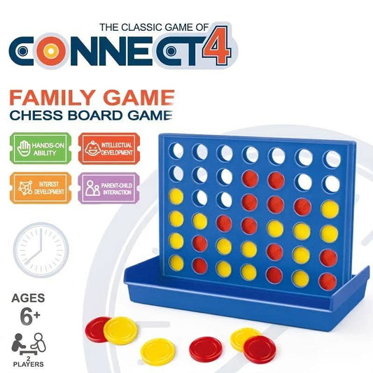 Party-Spaß deluxe: Connect 4 - Das klassische Vier-in-einer-Reihe-Brettspiel!