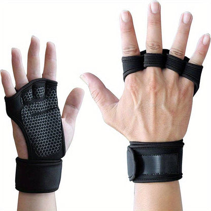 Vier-Finger-Verschleißfeste Handschuhe, Anti-Abrasion-Rutschfeste Handschuhe für Männer und Frauen beim Gewichtheben und Fitness-Training