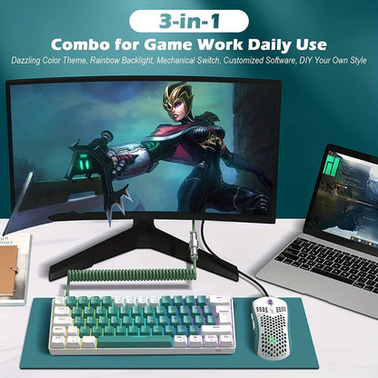 High-Performance Gaming-Tastatur & Maus: Ultimate Spielfreude, kabelgebunden, kompakt